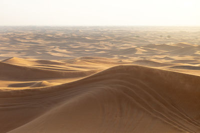 Scenic view of desert against sky