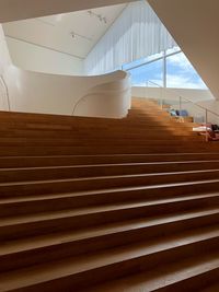 Low angle view of staircase in building