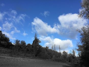 Scenic view of landscape against cloudy sky