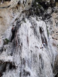 Rock formations on mountain