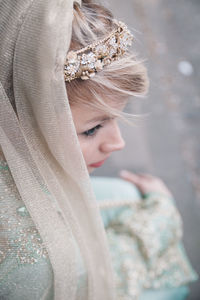 Close-up portrait of girl