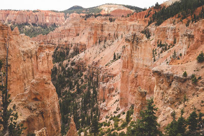 Rock formations on landscape