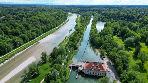 High angle view of landscape