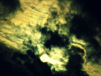 Low angle view of dramatic sky