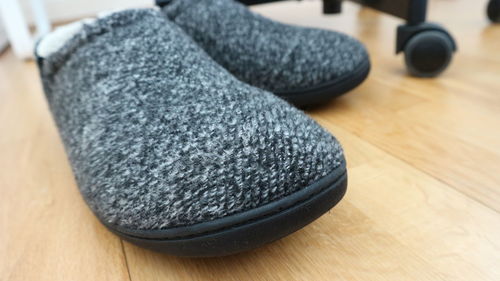 High angle view of black coffee on table at home