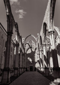 Low angle view of traditional building against sky