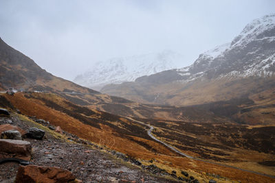 Scenic view of mountains - highlands