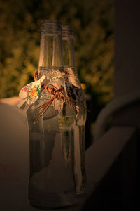 Close-up of vase on table