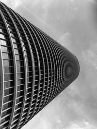 Low angle view of modern building against sky