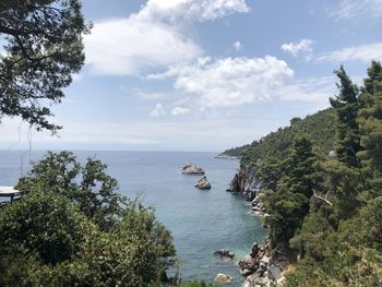 Scenic view of sea against sky