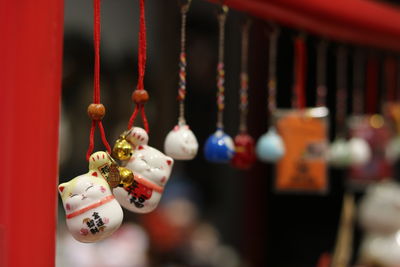 Close-up of christmas decoration