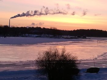 Scenic view of sunset