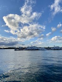 Scenic view of sea against sky