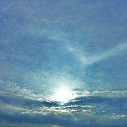 Low angle view of sky at sunset