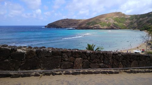 Scenic view of sea against sky