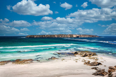 Scenic view of sea against sky