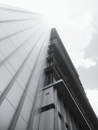 Low angle view of modern building against sky