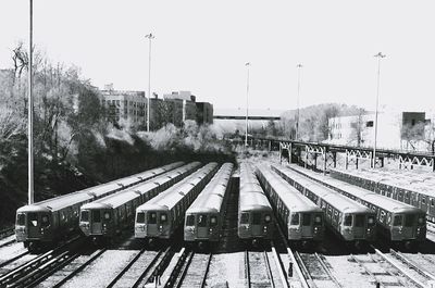 Train on railroad track