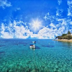 Scenic view of sea against sky