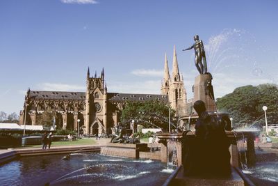 Built structure against blue sky