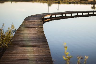 Pier on lake