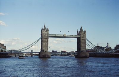 View of bridge over river