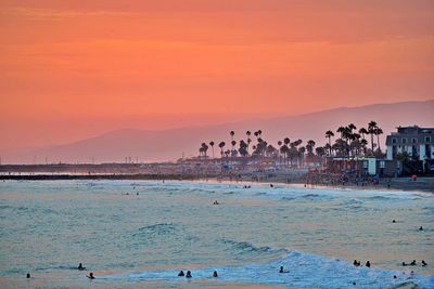 Magic sunset over south california