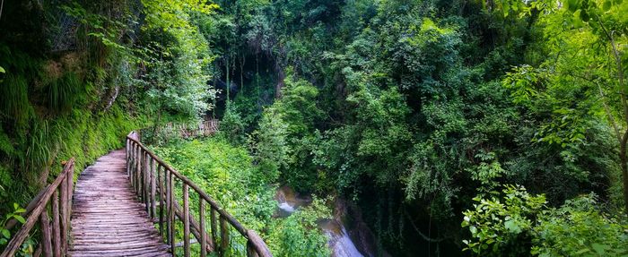 Footbridge at caves caglieron