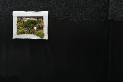 View of curtains in the dark