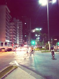 City street at night