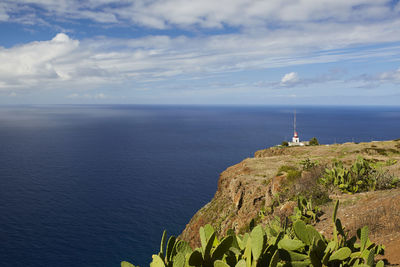 Scenic view of sea against sky