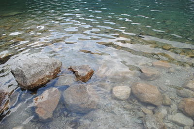 Rocks in water