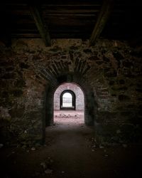 Interior of old tunnel