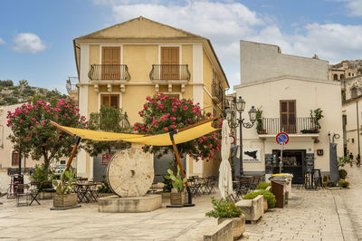 Beautiful little square in the historic center of scicli