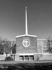 Low angle view of building against sky