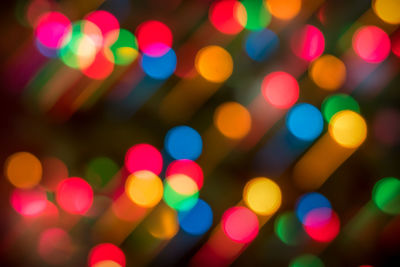 Defocused image of colorful lights