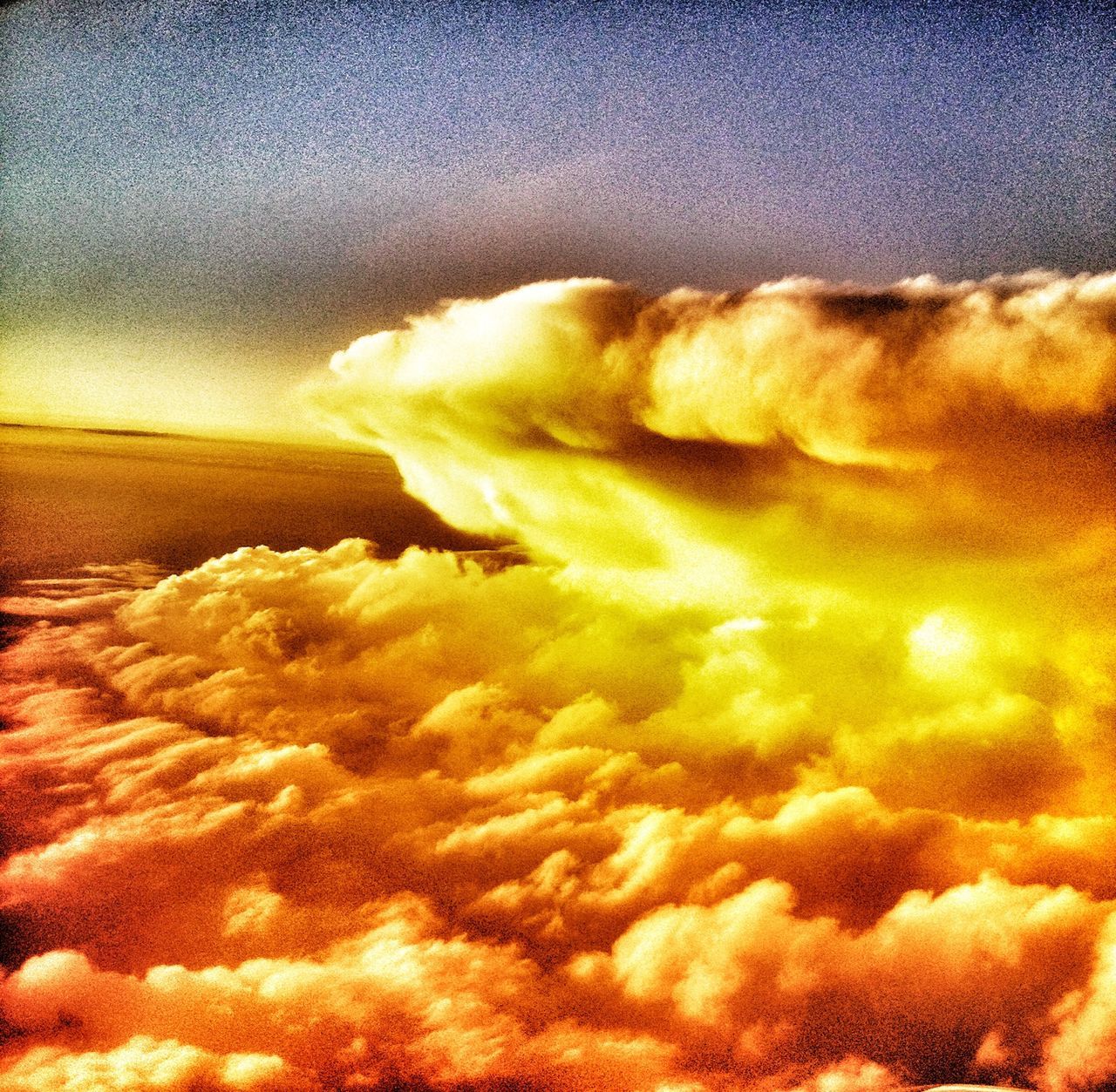 sunset, sky, cloud - sky, orange color, scenics, beauty in nature, nature, no people, backgrounds, tranquil scene, dramatic sky, aerial view, cloudscape, tranquility, idyllic, outdoors, cloudy, sea, cloud, weather