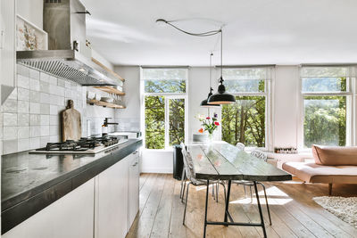 Table and chairs at home