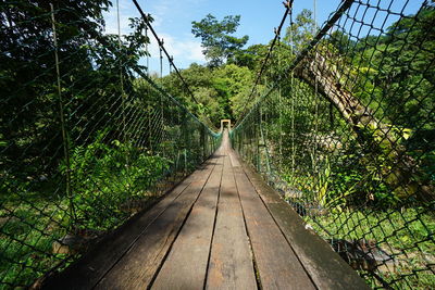 Empty railroad track