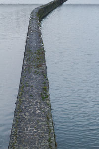 High angle view of lake