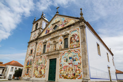 Low angle view of church against sky