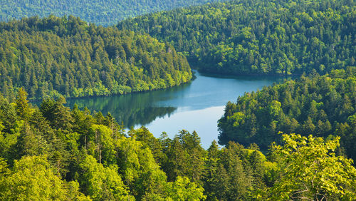 A beautiful lake scenery in akan national park