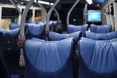 Empty seats in bus