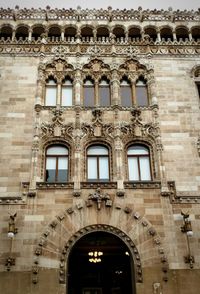 Low angle view of historical building