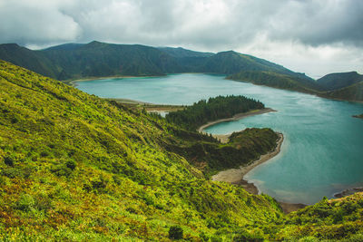 Scenic view of landscape against sky