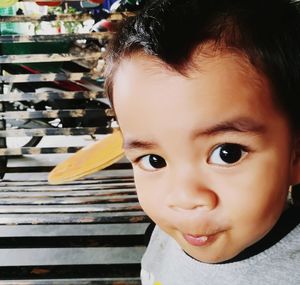 Portrait of cute boy
