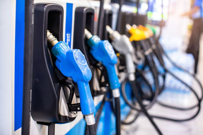 High angle view of bicycle