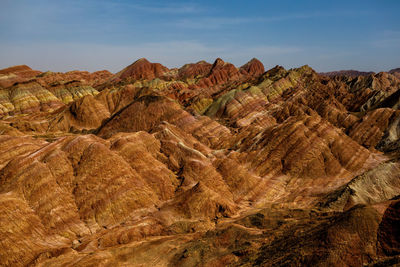 Rock formations in a desert