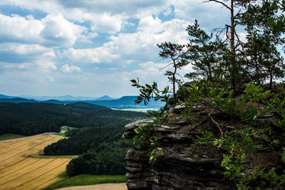 Scenic view of landscape against sky