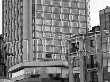 Low angle view of building against sky